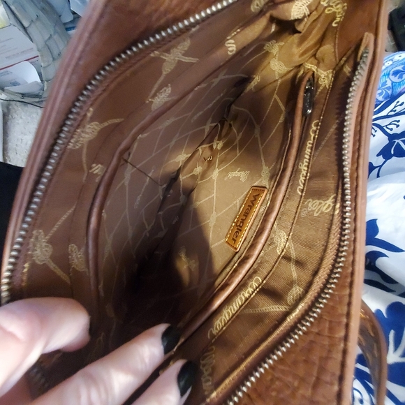 Wrangler Brown NWT Studded Hobo Fringe. Faux Leather. Western. - Picture 11 of 11